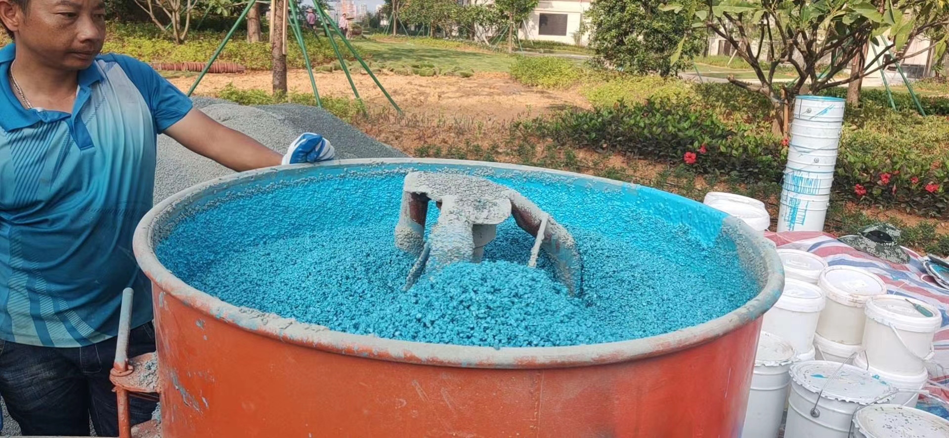 高强砂基透水路面